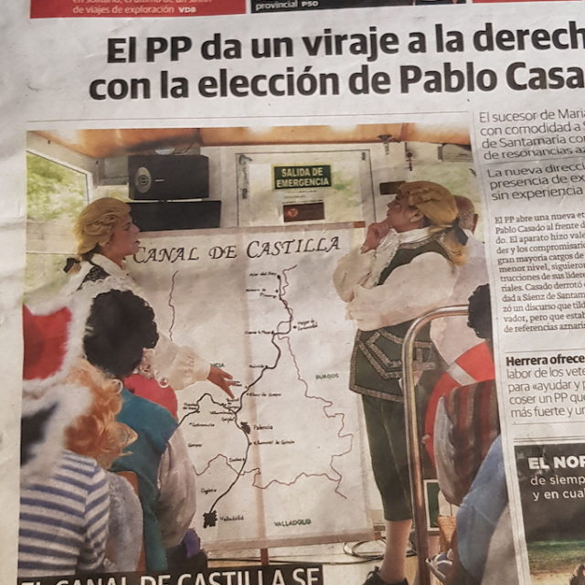 Rodajes y Rutas teatralizadas Canal de Castilla Ana Rueda Eventos